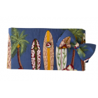 Vintage Hawaiian Surf Boards Cummerbund and Bow Tie Set (Blue Background)